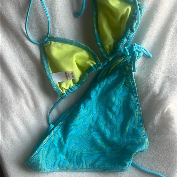 Y2K BONGO Turquoise and Lime Swimwear - Picture 5 of 5